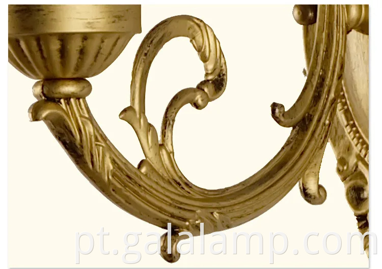 Luzes de parede lideradas por estilo europeu elegantes para salas de estar